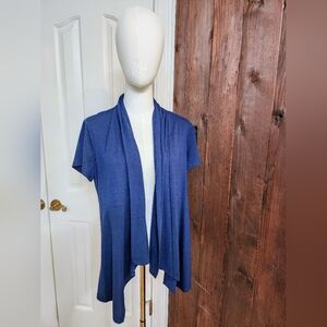 New Directions - Blue Open Front Cardigan - Size M